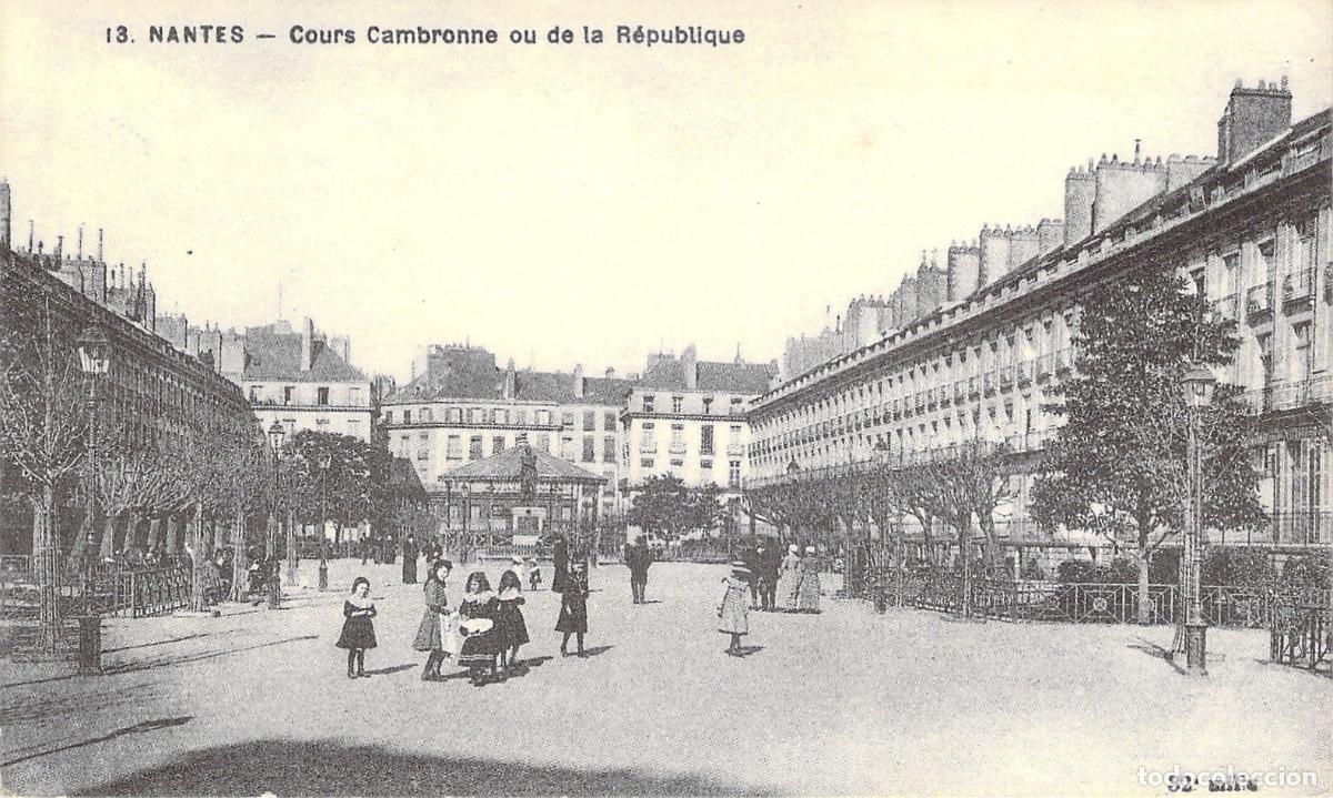 Postales: Postal de Nantes, Vista del Cours Cambronne