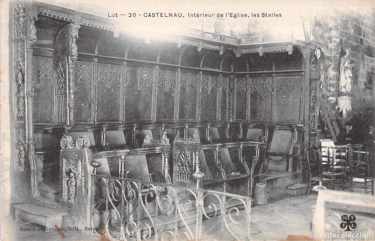 Postales: Postal de los estalos de la iglesia de Castelnau
