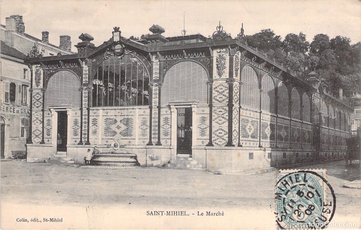 Postales: Postal de Saint-Mihiel El Mercado