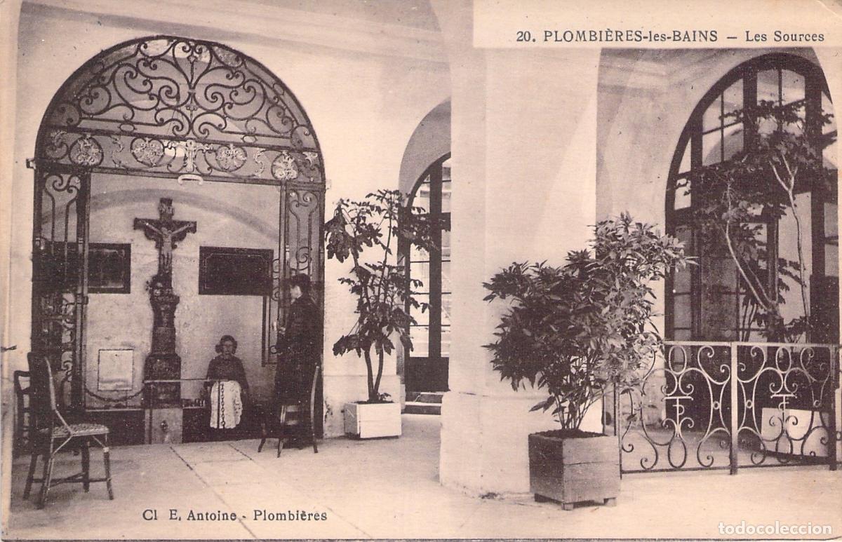 Postales: Postal de Plombi&egrave;res-les-Bains las fuentes termales