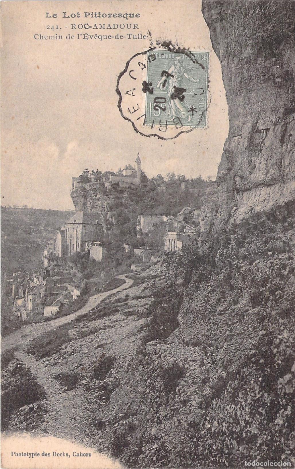 Postales: Postal de Rocamadour Chemin de l'Ev&ecirc;que Francia