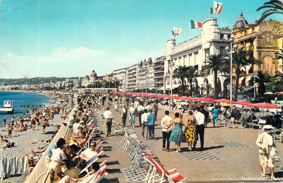 Postales: Postal de la Promenade des Anglais en Niza Francia