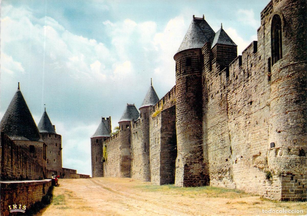 Postales: Postal de las murallas de la Cit&eacute; de Carcassonne, Francia