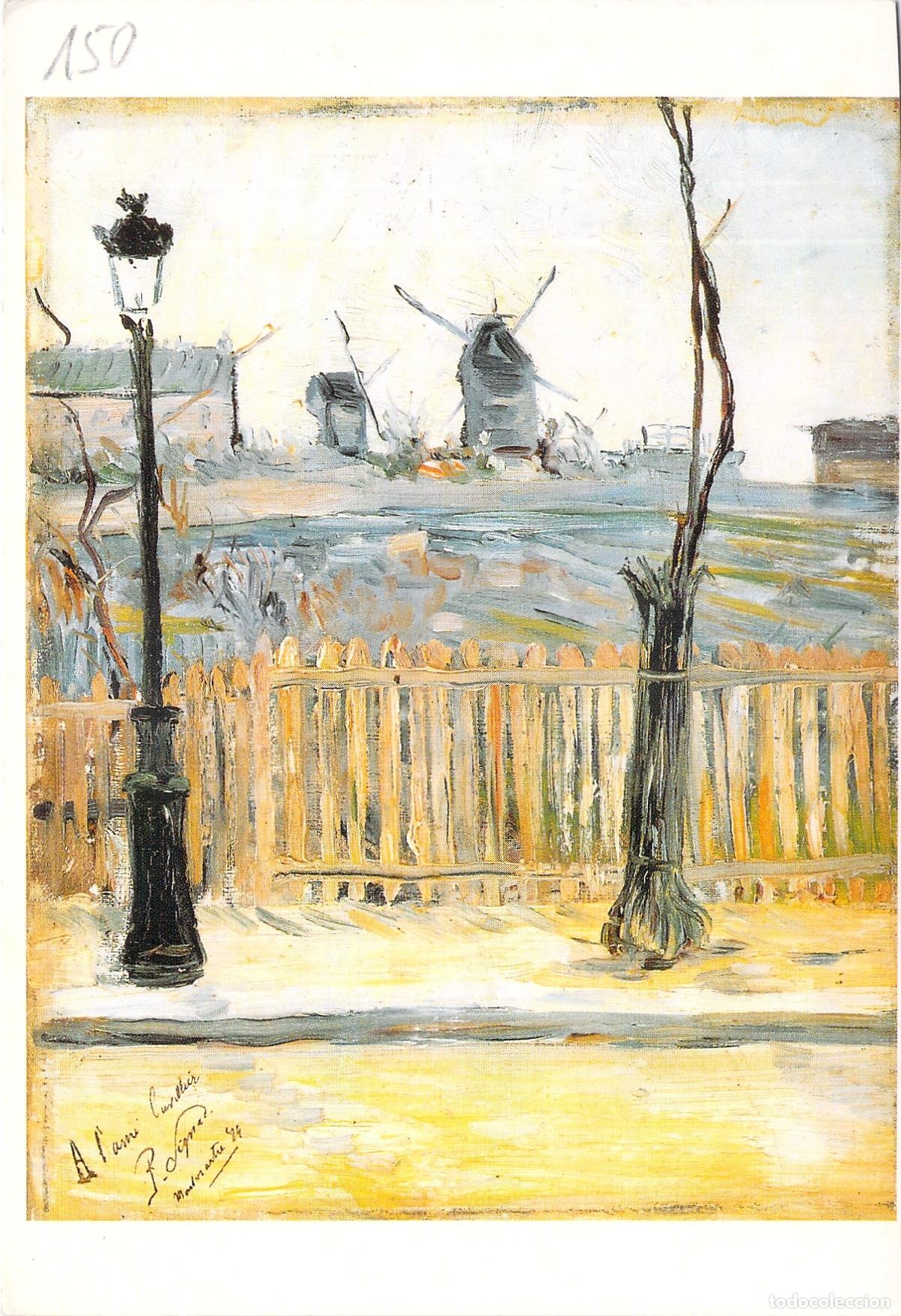 Postales: Postal de la obra Rue Caulaincourt, Moulins &agrave; Montmartre de Paul Signac