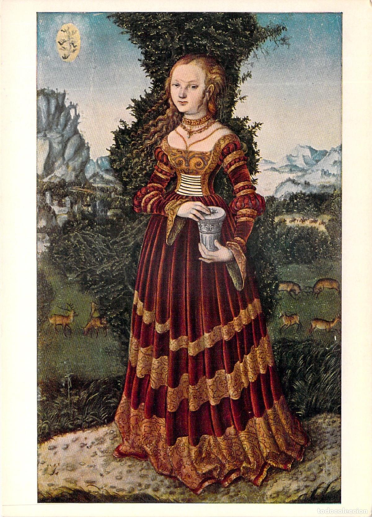 Postales: Postal de Mar&iacute;a Magdalena de Lucas Cranach el Viejo