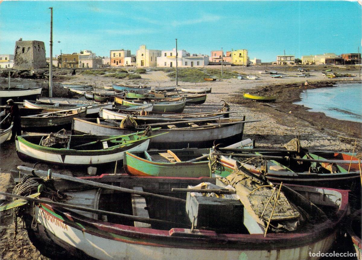 Postales: Postal de San Foca Lecce panorama de barcas en la costa