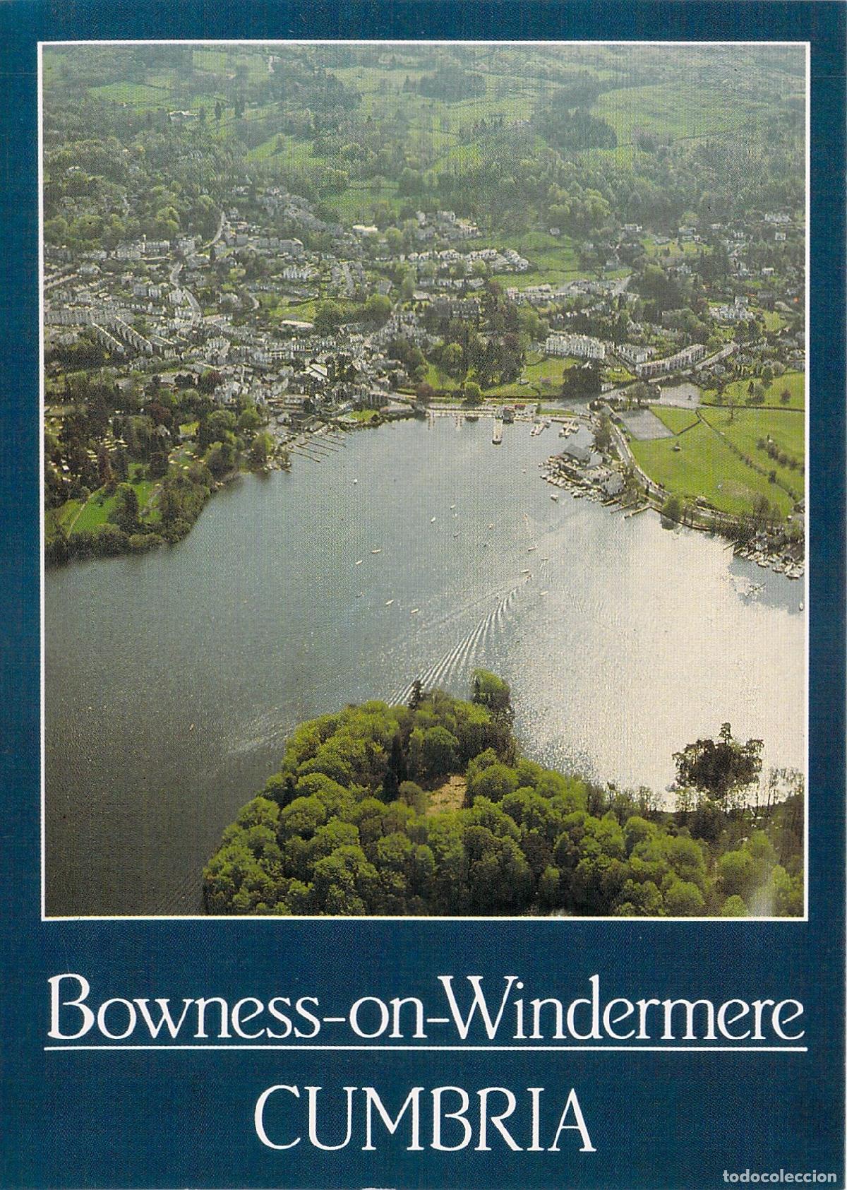 Postales: Postal de Bowness-on-Windermere Cumbria vista a&eacute;rea
