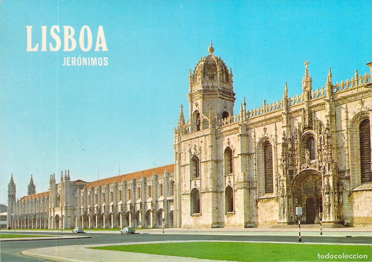 Postales: Postal del Monasterio de los Jer&oacute;nimos en Lisboa, Portugal