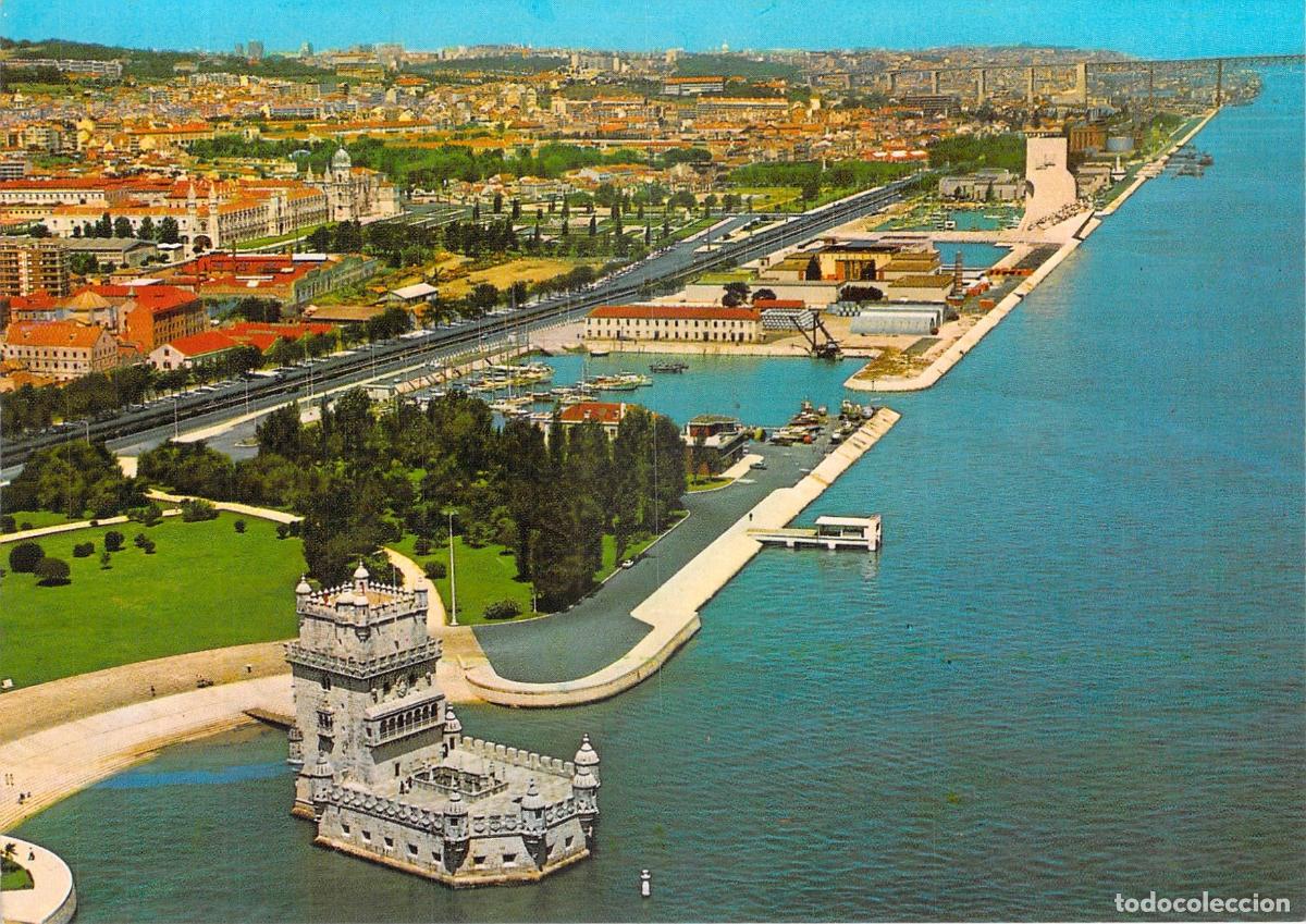Postales: Postal de Lisboa, Torre de Bel&eacute;m y Monasterio de los Jer&oacute;nimos