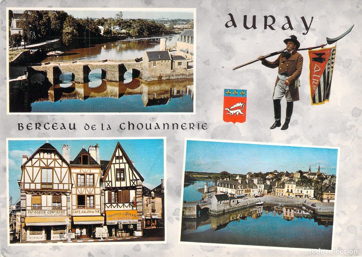 Postales: Postal de Auray Breta&ntilde;a Francia con Vistas Esc&eacute;nicas y Tradici&oacute;n
