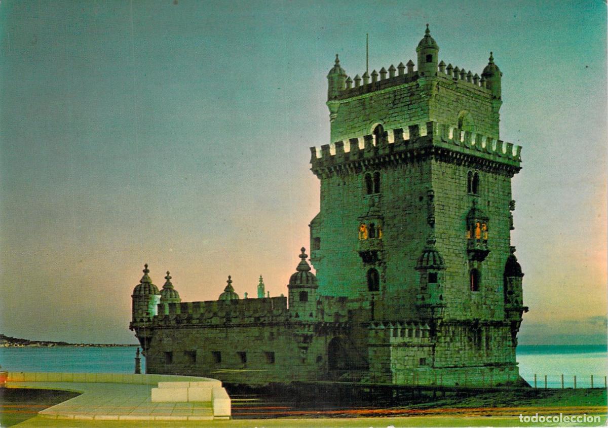 Postales: Postal de la Torre de Bel&eacute;m en Lisboa, Portugal