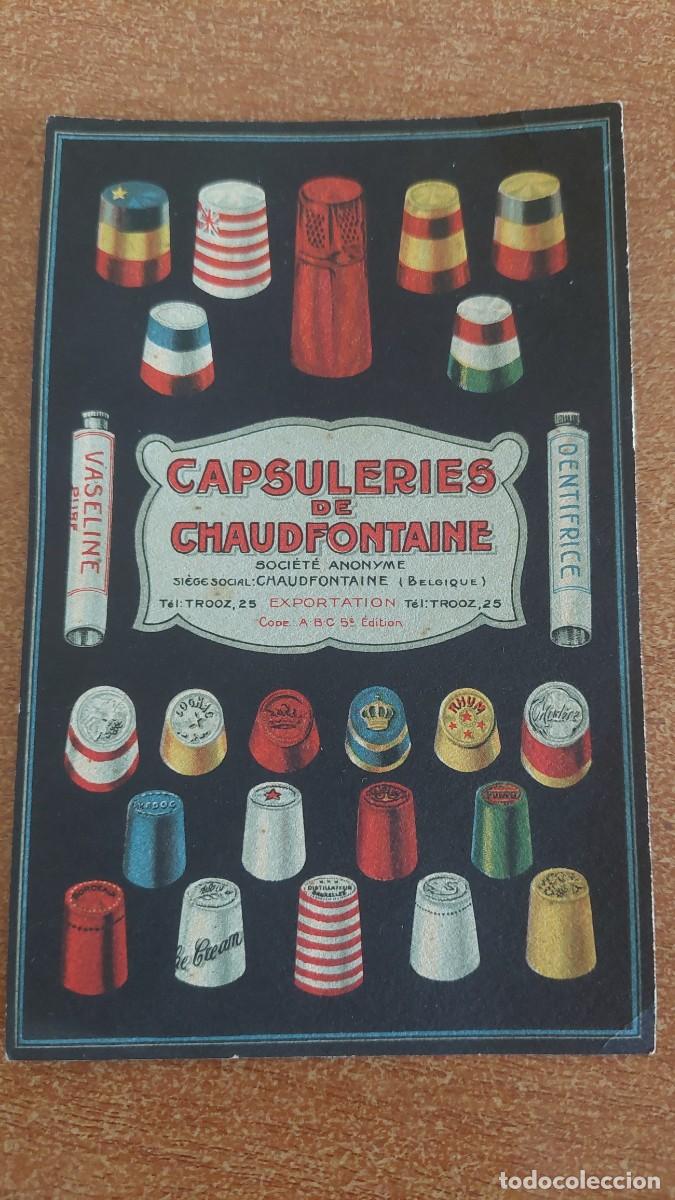 Postales: Tarjeta Postal Capsuleries de chaudfontaine Belgique