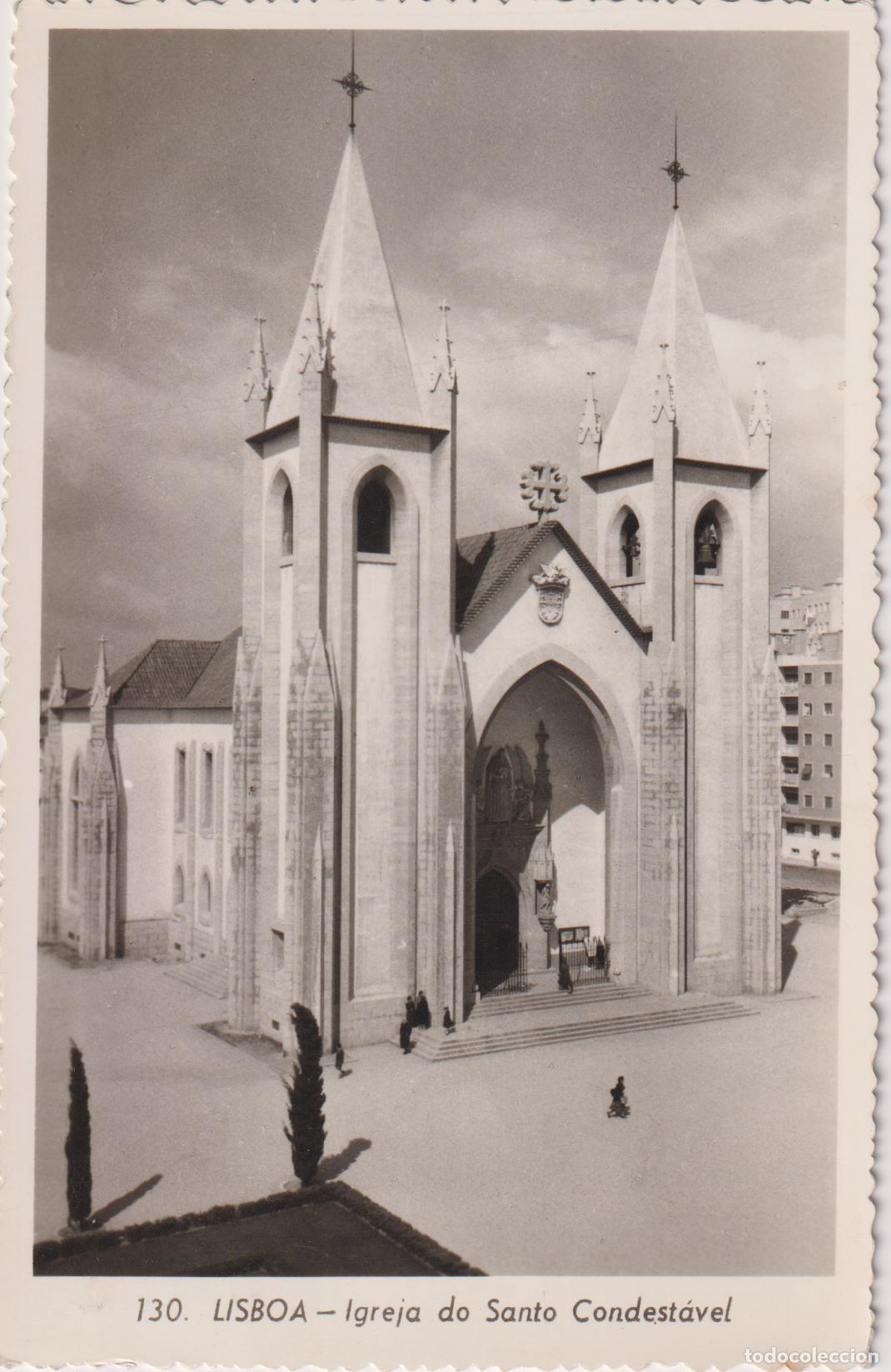 Postales: PORTUGAL, LISBOA, IGLESIA DE SANTO CONDEST&Aacute;VEL - ED.POSTAL FOTO 130 - CIRCULADA
