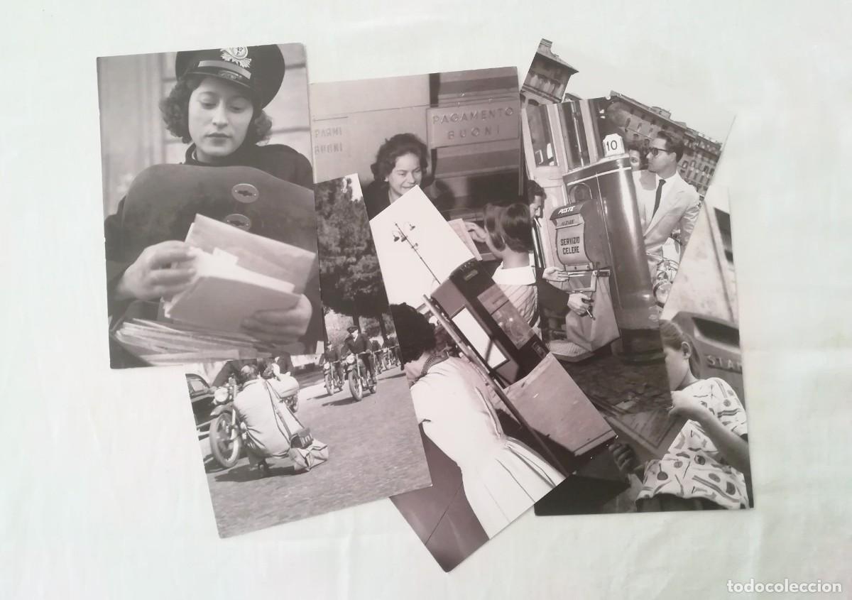 Postales: Postales antiguas del 150 aniversario de POSTE ITALIANA, juego de 7