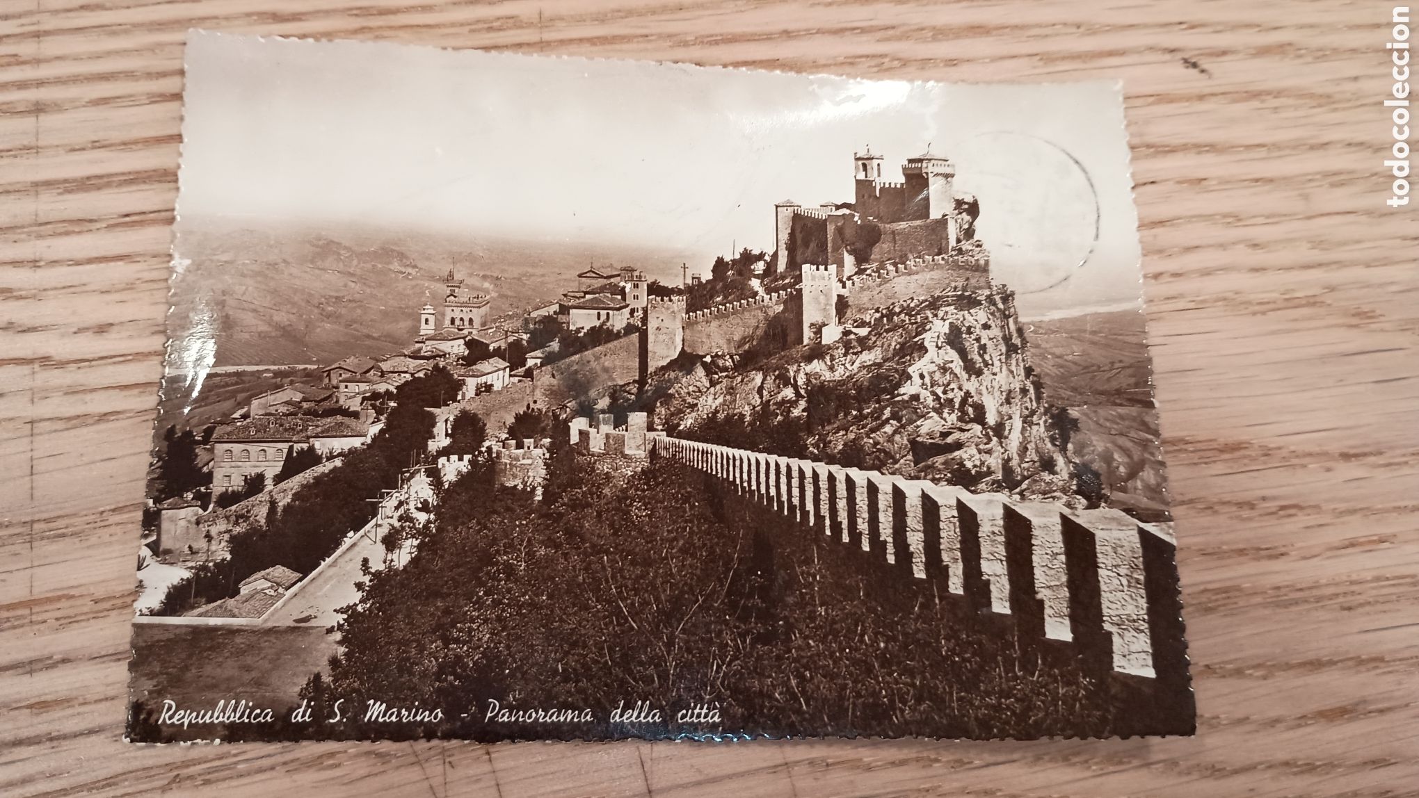 Postales: SAN MARINO - PANORAMA DELLA CITT&Agrave; - VERA FOTOGRAF&Iacute;A
