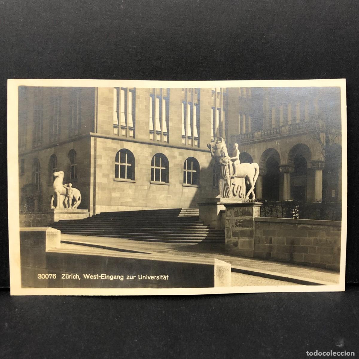 Postales: Z&Uuml;RICH - WEST-EINGANG ZUR UNIVERSIT&Auml;T - 30076 - VERLAG WEHRLI - POSTAL / 3396