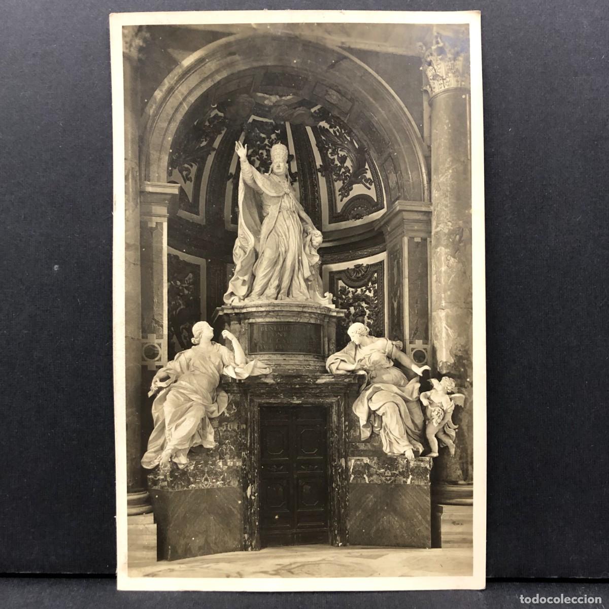 Postales: CITT&Agrave; DEL VATICANO - BASILICA DI S. PIETRO - MONUMENTO A BENEDETTO XIV - 61465 - POSTAL / 3410