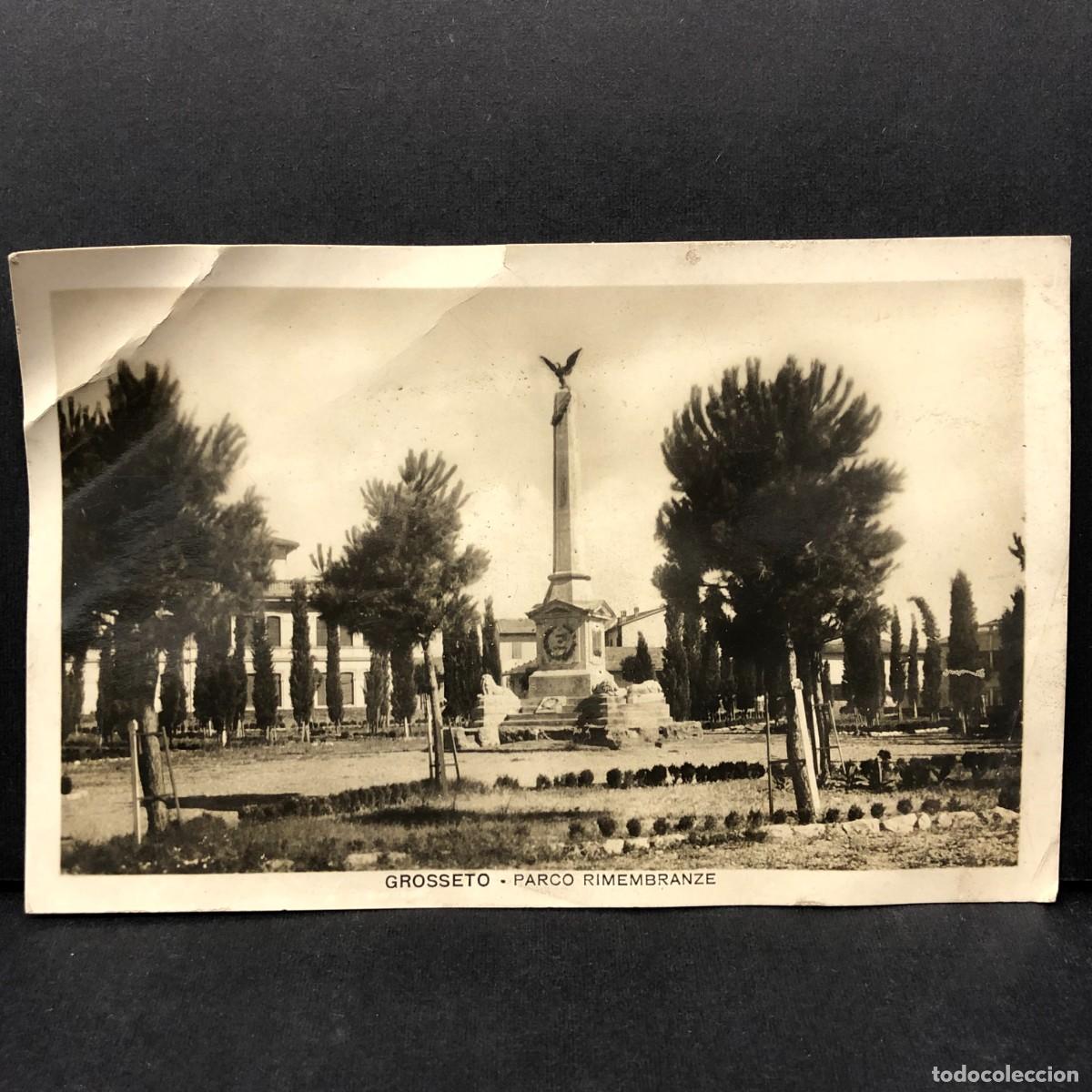 Postales: GROSSETO - PARCO RIMEMBRANZE - 6209 - SIGNORELLI A. LIBRERIA GROSSETO - POSTAL / 3413