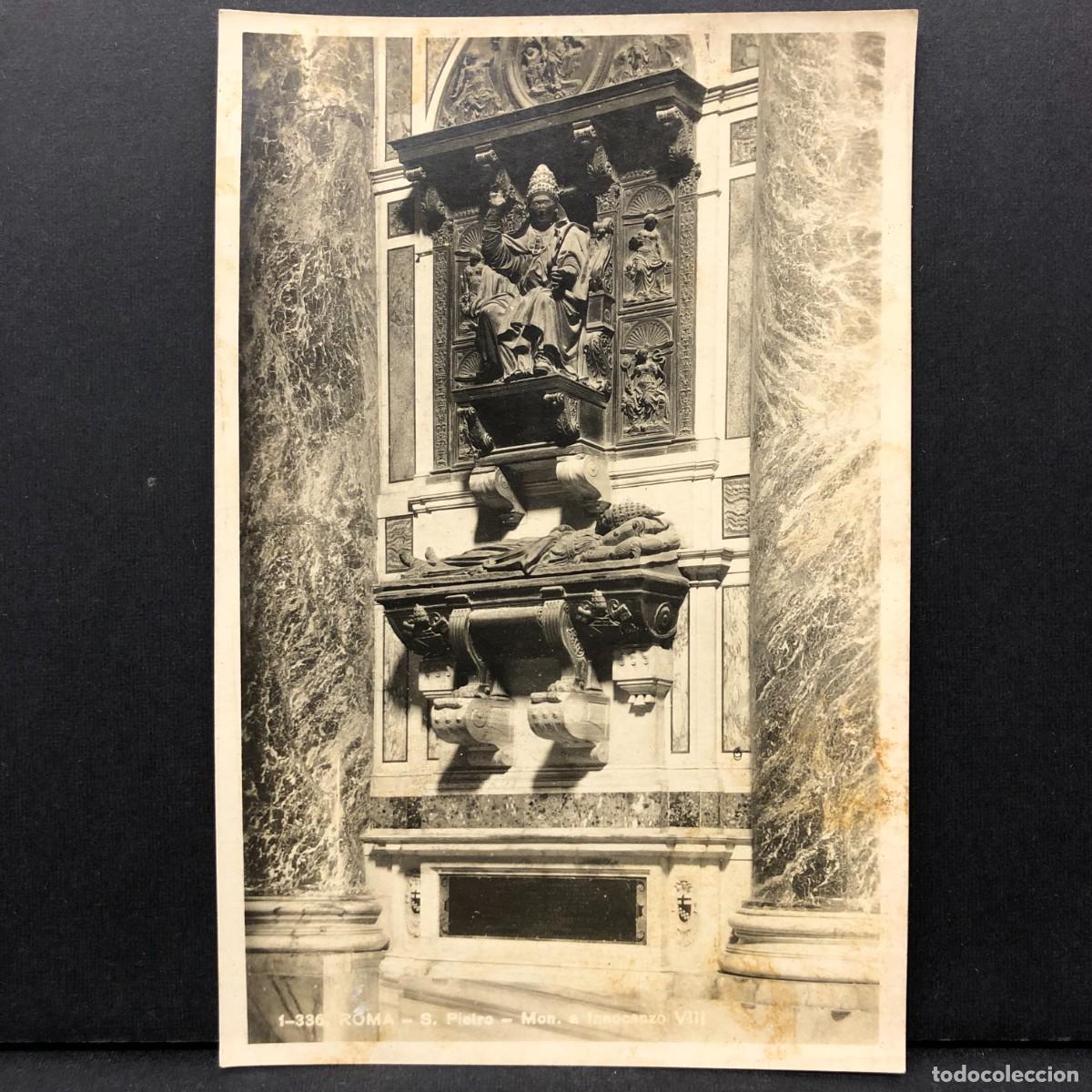 Postales: ROMA - S. PIETRO - MON. A IANCCANZO VIII - 1-336 - POSTAL / 3419