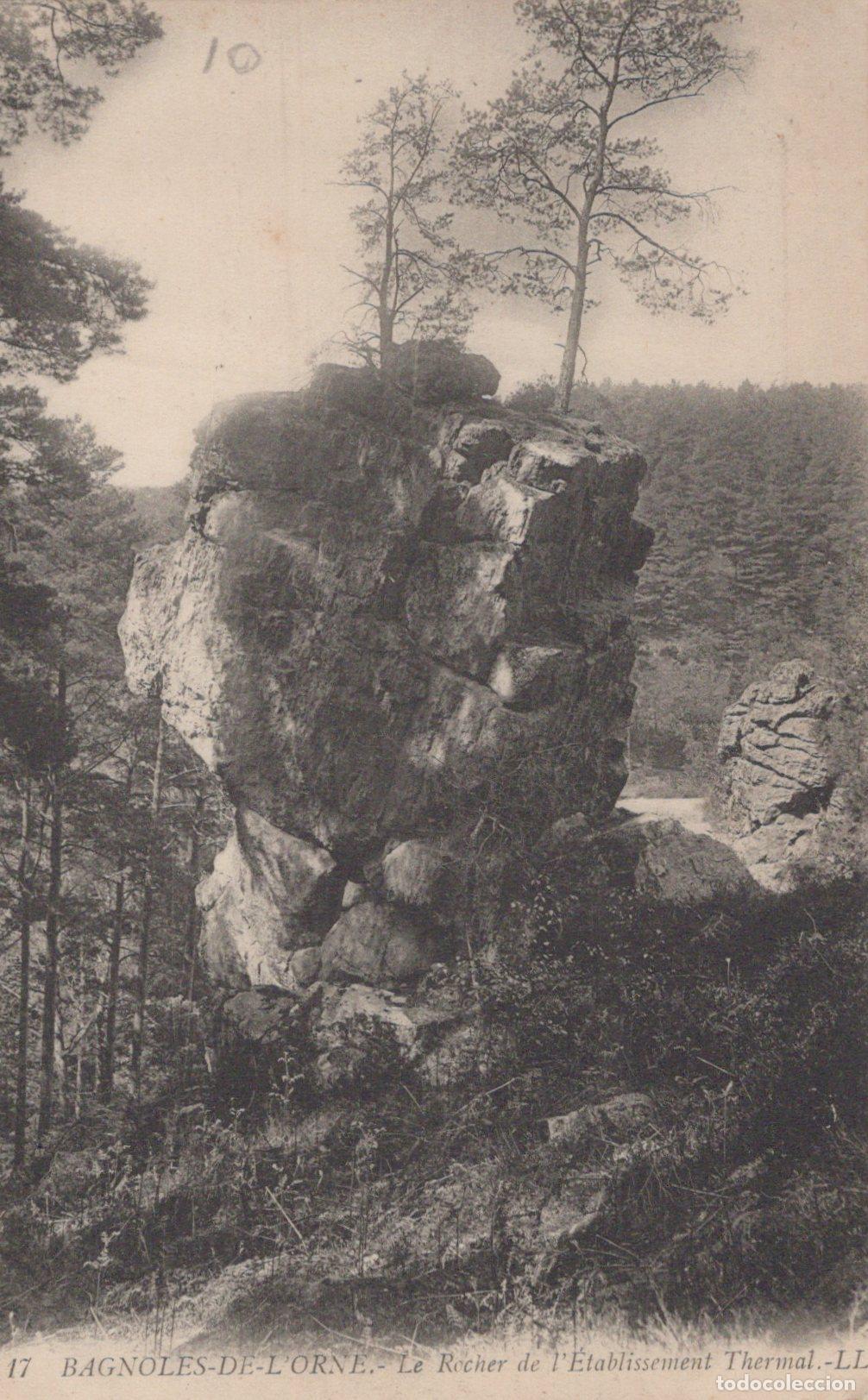 Postkarten: France Bagnoles de L Orne Le Rocher du Thermal Paysage Rocheux Unposted *YAC194