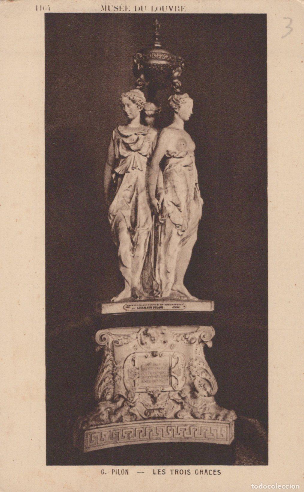 Cartoline: France Paris Mus&eacute;e du Louvre les Trois Gr&acirc;ces Pilon Art Unposted *YAC187