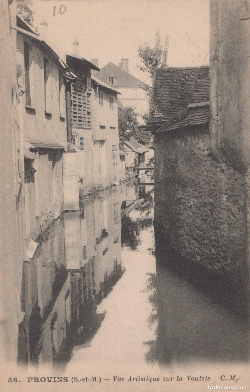 Postcards: France Provins Vue Voulzie Canal Maisons Unposted *YAC160