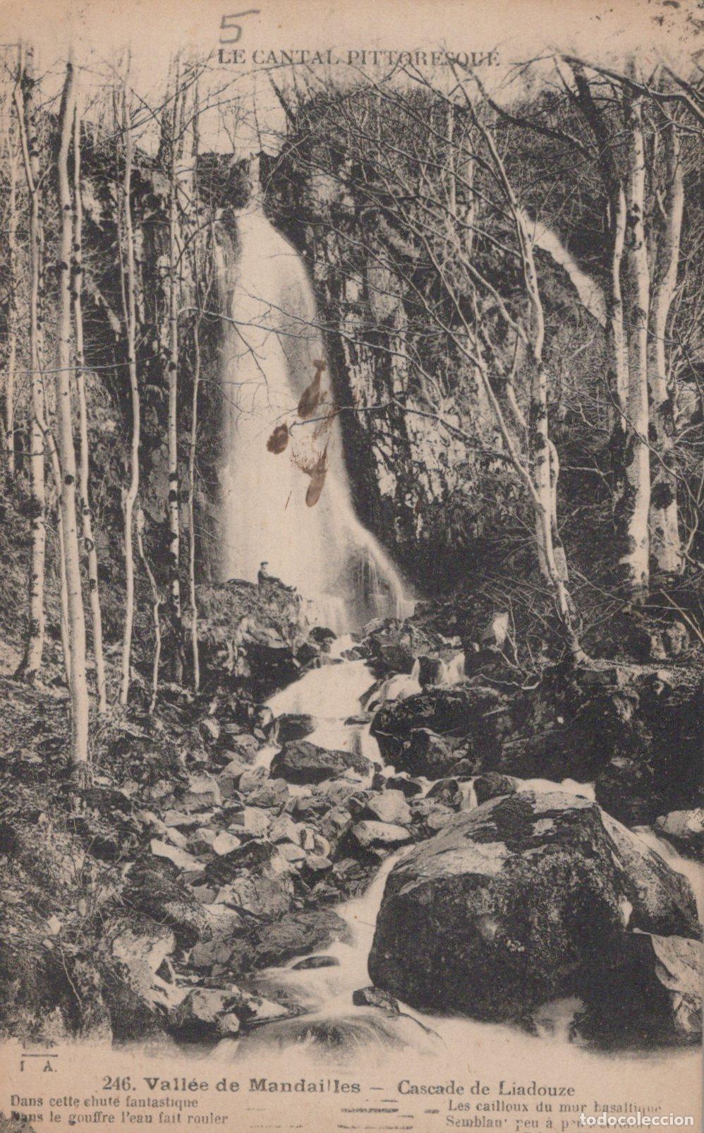 Postcards: France Mandailes Cascade de Liadouze Paysage Forestier Affranchie *YAC169
