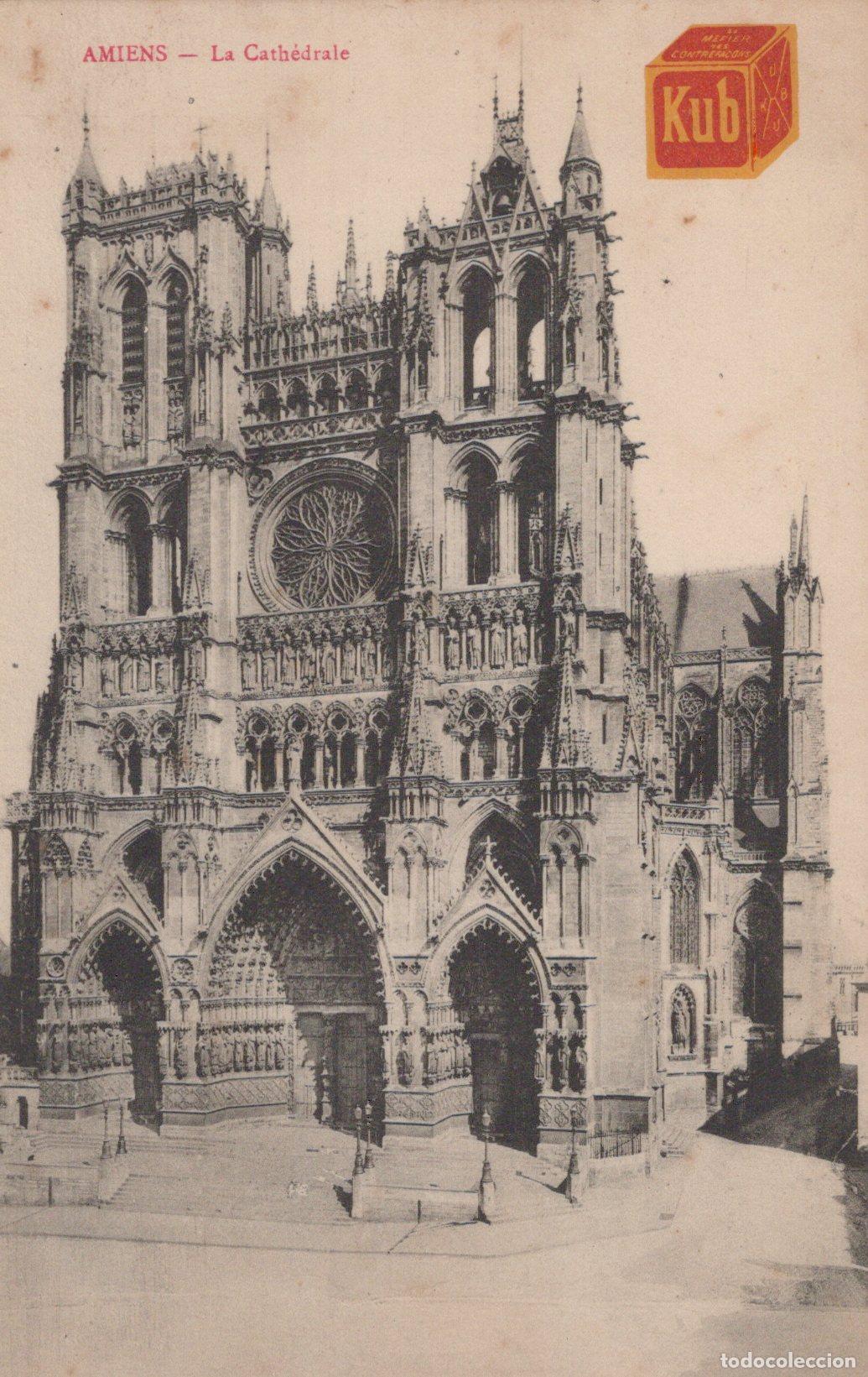 Cartoline: France Amiens Hauts de Cath&eacute;drale Notre Dame Architecture Gothique *YAC151