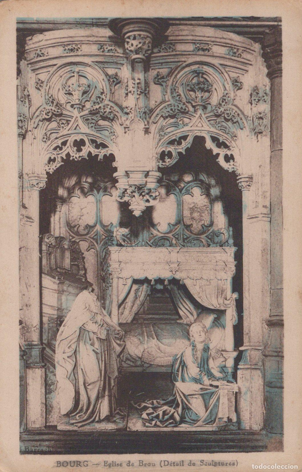 Cartoline: France Bourg en Bresse Monast&egrave;re de Brou D&eacute;tail Sculptures Gothiques *YAC131