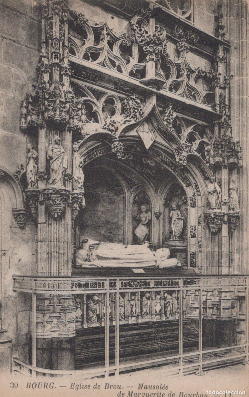 Cartoline: France Bourg &Eacute;glise de Brou Mausol&eacute;e Marguerite de Bourbon Unposted *YAC130
