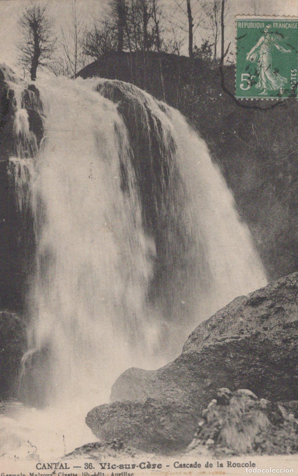 Cartoline: France VIC sur C&egrave;re Cascade de la Roncoule Paysage Naturel *YAC144