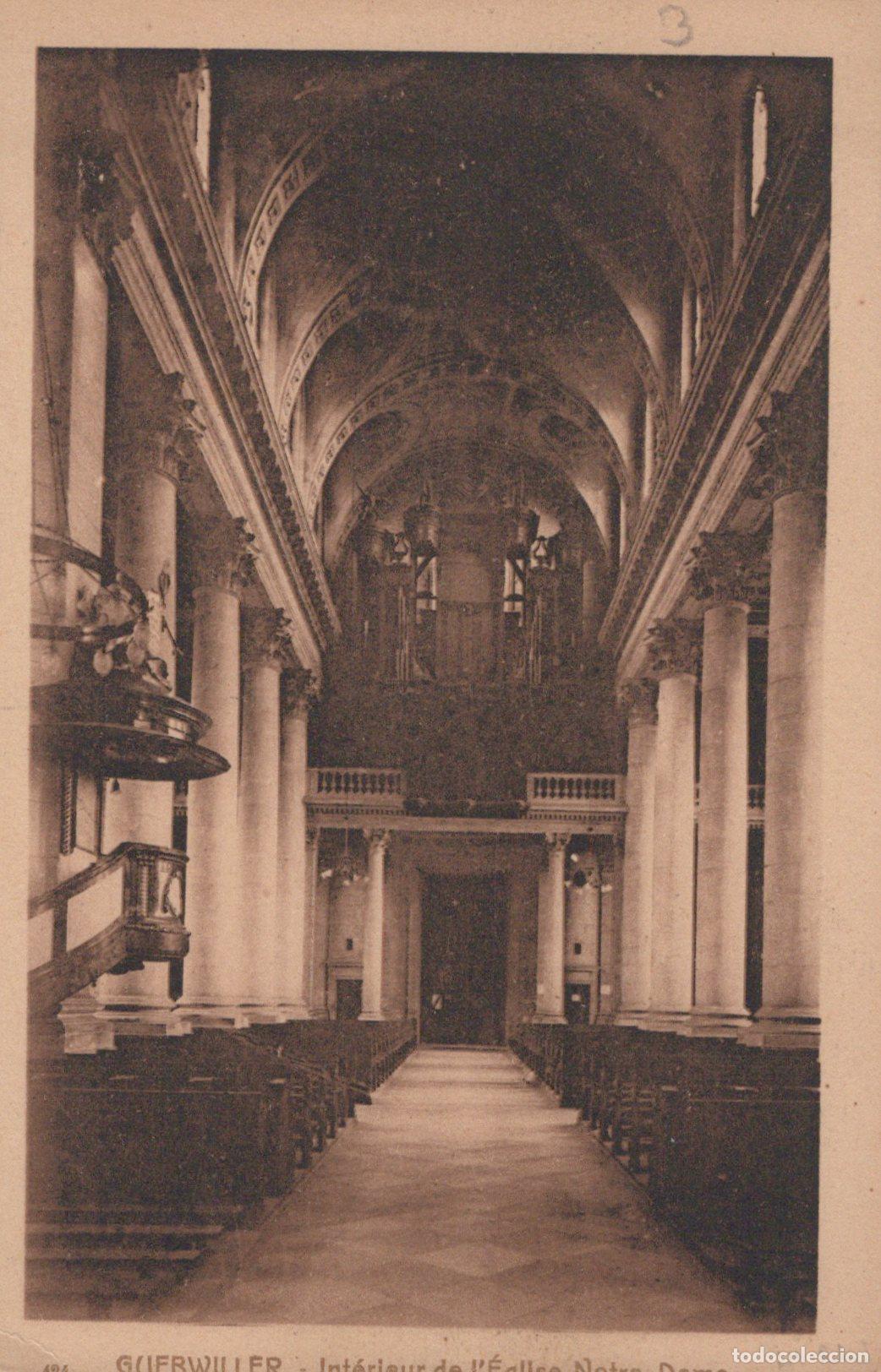 Cartoline: France Guerwiller &Eacute;glise Notre Dame Int&eacute;rieur Unposted *YAC147
