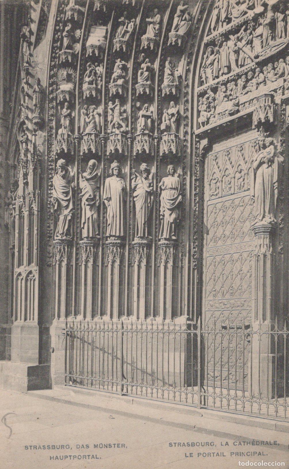 Cartoline: France Strasbourg Cath&eacute;drale Portail Principal Architecture Unposted *YAC120