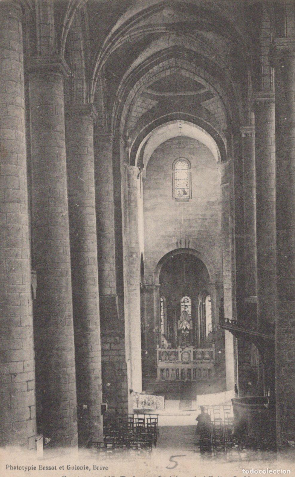 Cartoline: France Brive Corr&egrave;ze &Eacute;glise Int&eacute;rieur Architecture Romane Unposted *YAC142
