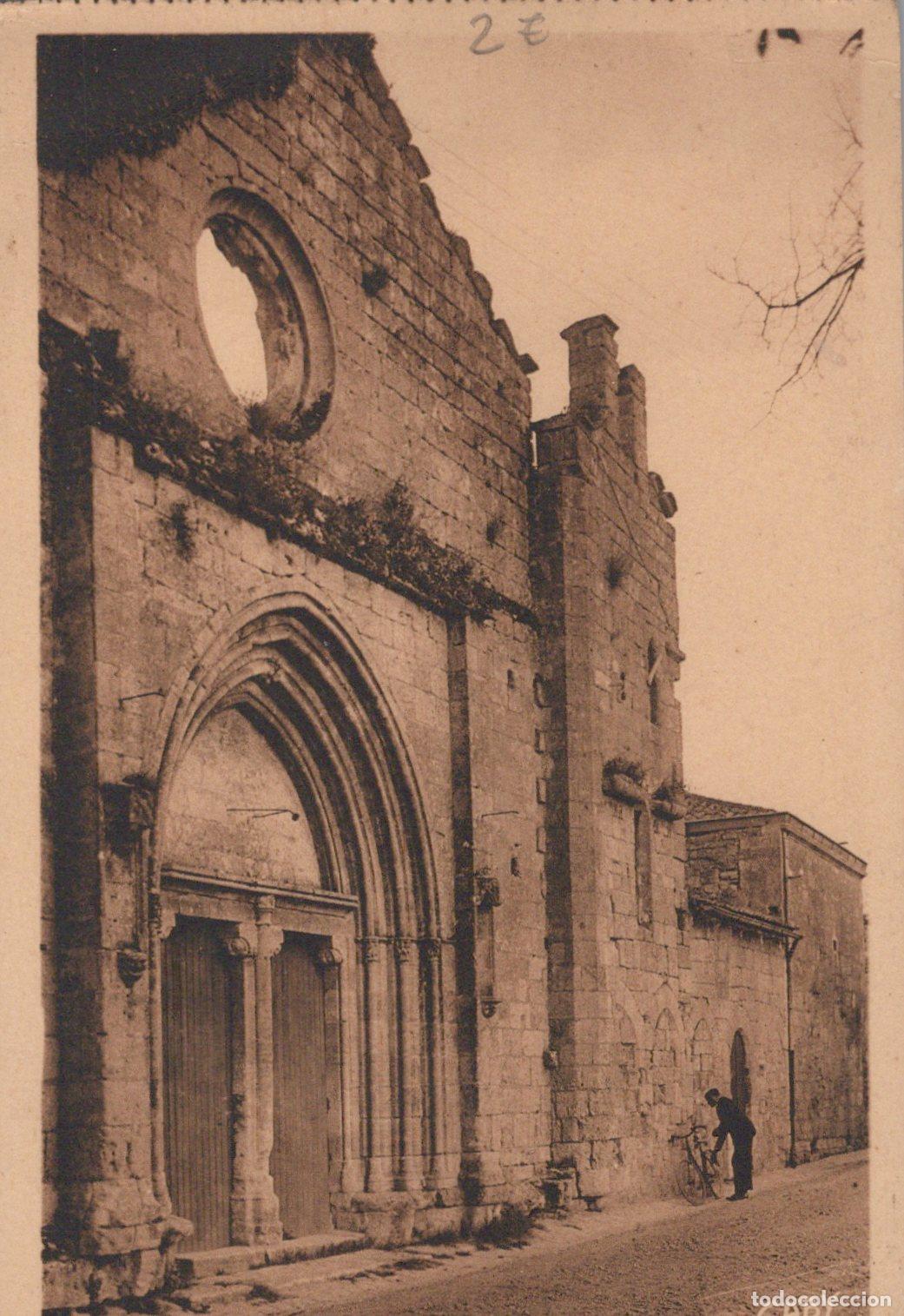 Cartoline: France Nantes Ruines &Eacute;glise M&eacute;di&eacute;vale Avec Figure Unposted *YAC110