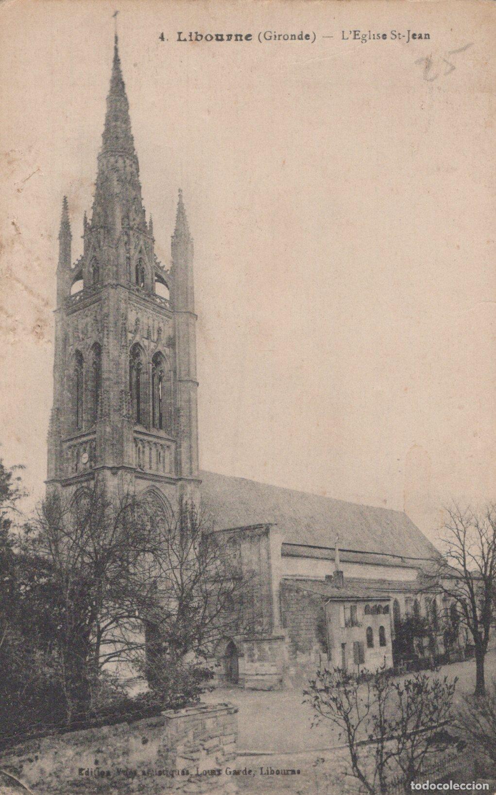 Cartoline: France Libourne L Eglise St Jean Architecture Gothique *YAC093