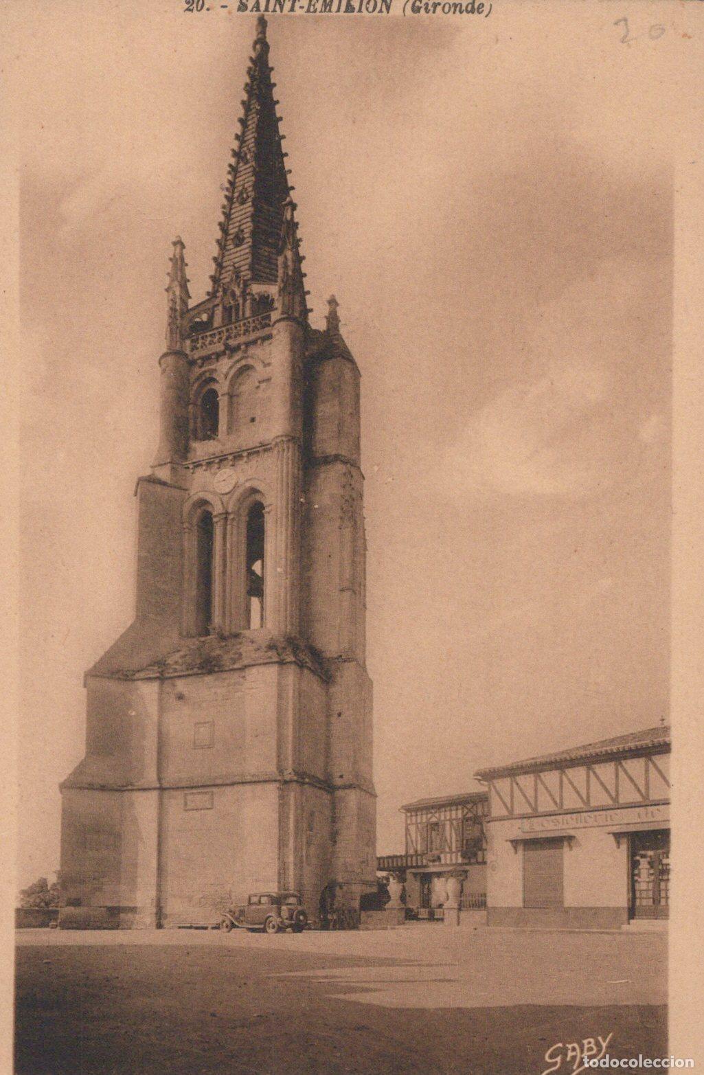 Cartoline: France Saint Emilion Clocher &Eacute;glise Monolithe Architecture Unposted *YAC095