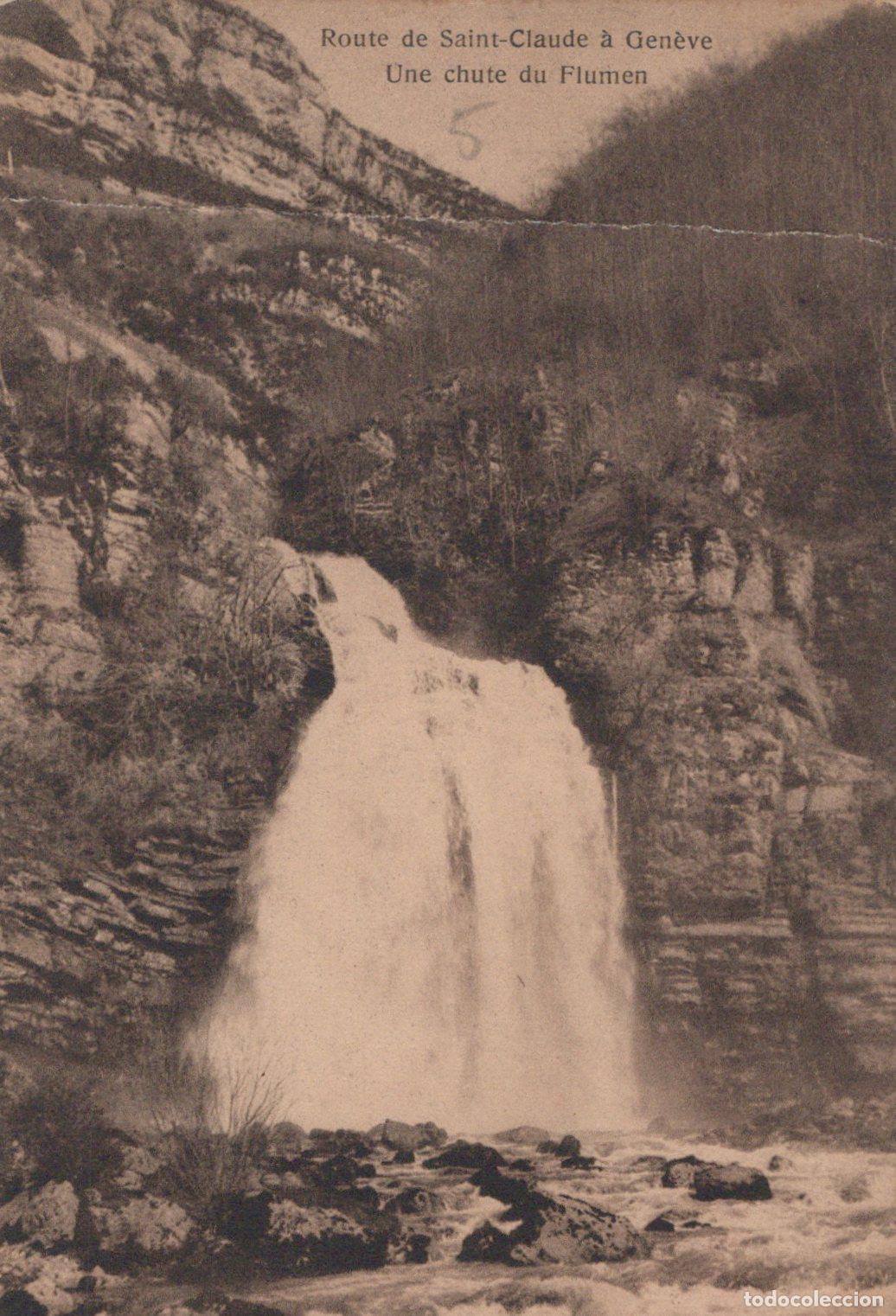 Postkarten: France Saint Claude Chute du Flumen Cascade Paysage Unposted *YAC122