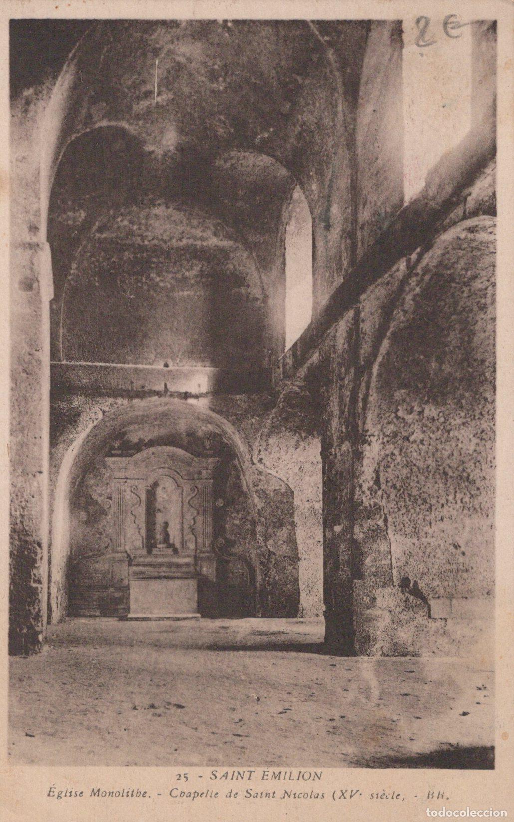 Postkarten: France Saint Emilion &Eacute;glise Monolithe Chapelle St Nicolas *YAC114