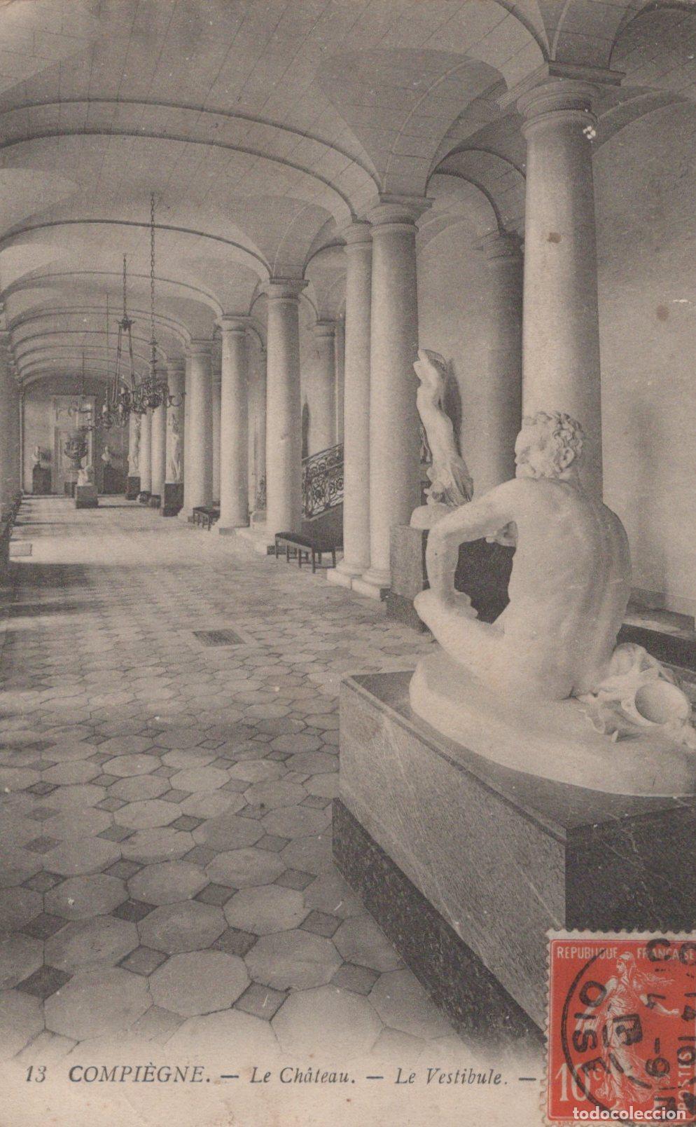 Postkarten: France Compi&egrave;gne Ch&acirc;teau Vestibule Architecture Int&eacute;rieure *YAC059