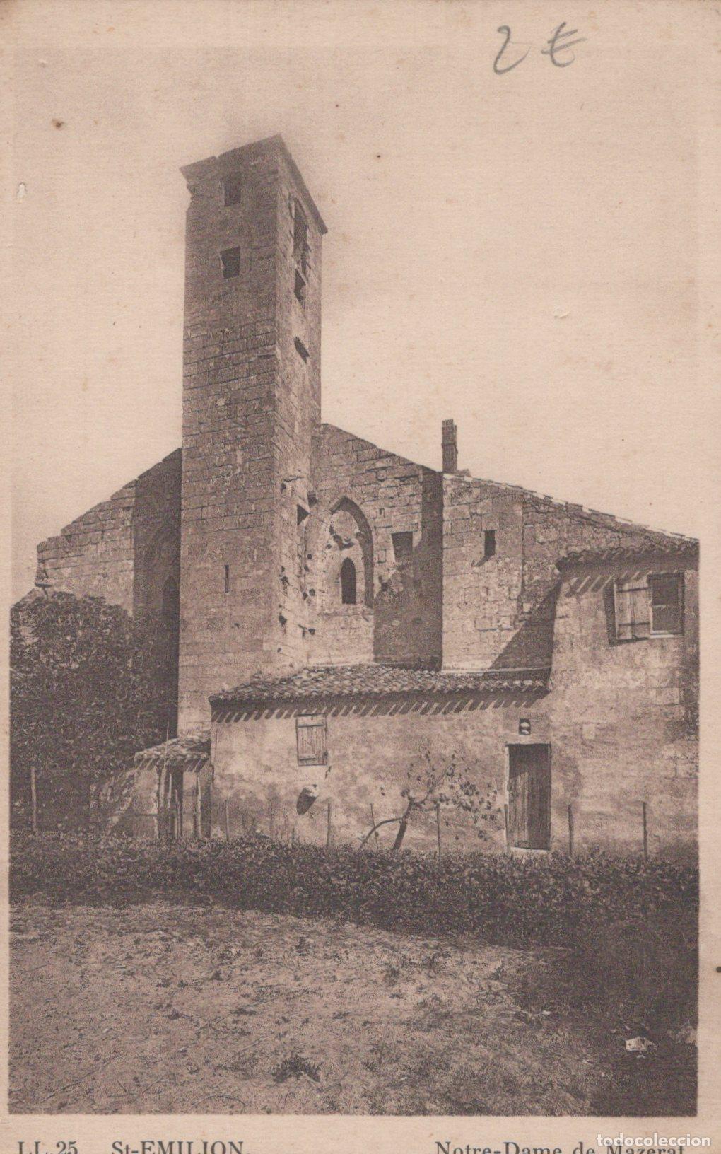 Postkarten: France Saint &Eacute;milion &Eacute;glise Notre Dame de Mazerat Unposted *YAC057