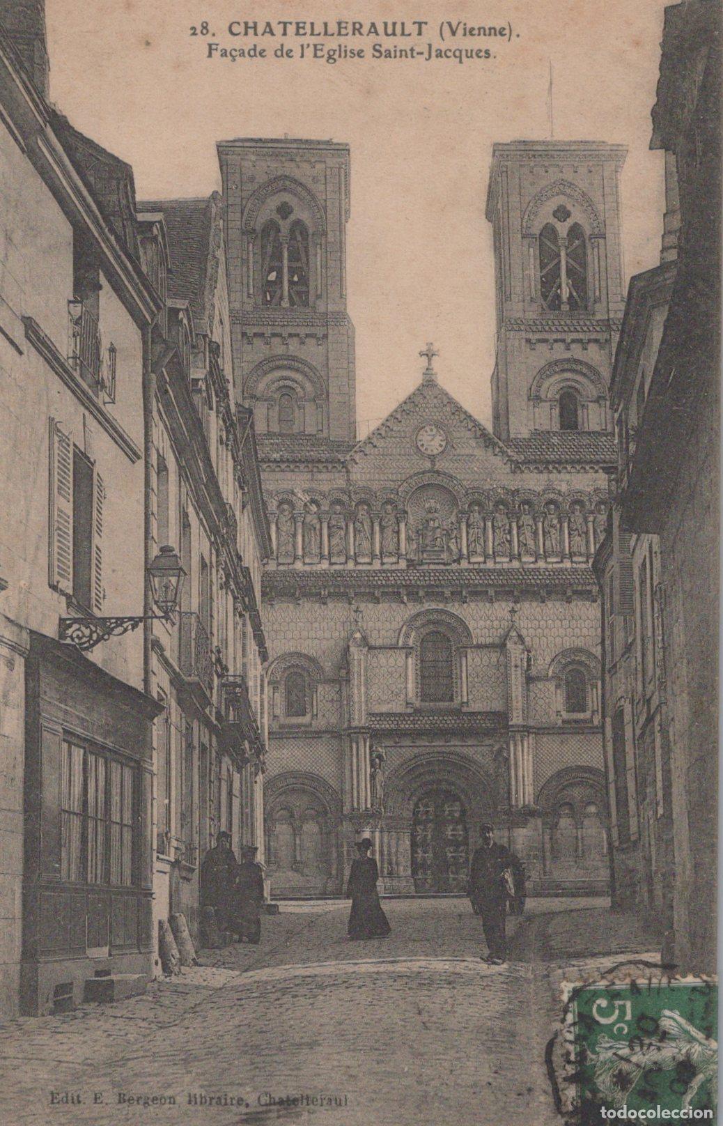 Postkarten: France Chatellerault Facade Eglise Saint Jacques *YAC054
