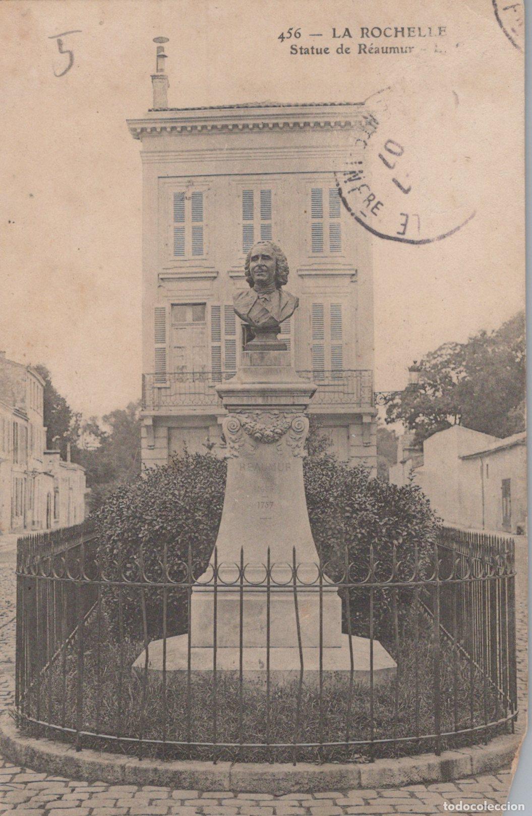 Cartes Postales: France La Rochelle Statue de R&eacute;aumur &Eacute;difice Post&eacute;e *YAC049