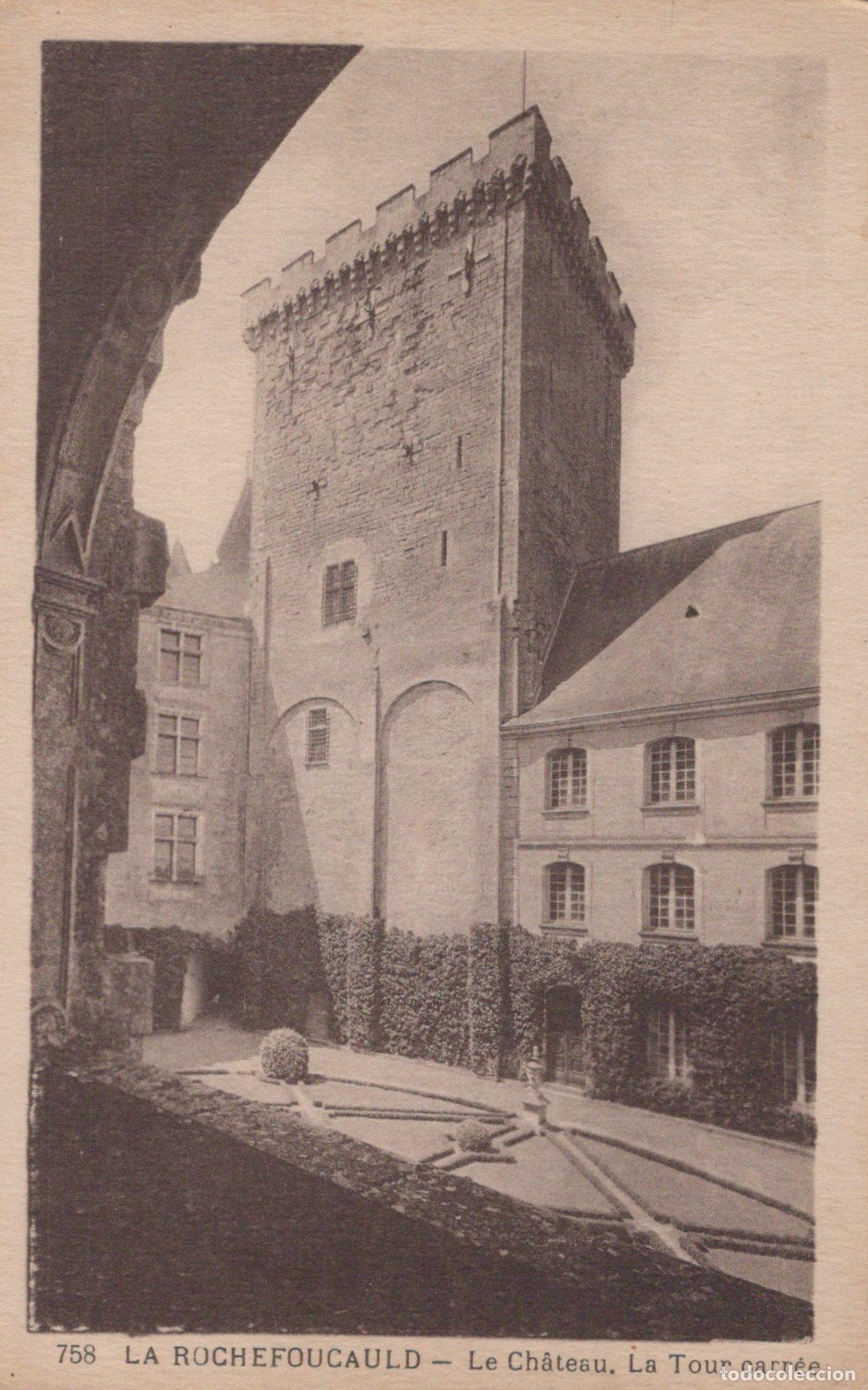 Cartes Postales: France La Rochefoucauld Ch&acirc;teau Tour Carr&eacute;e Affranchie *YAC034