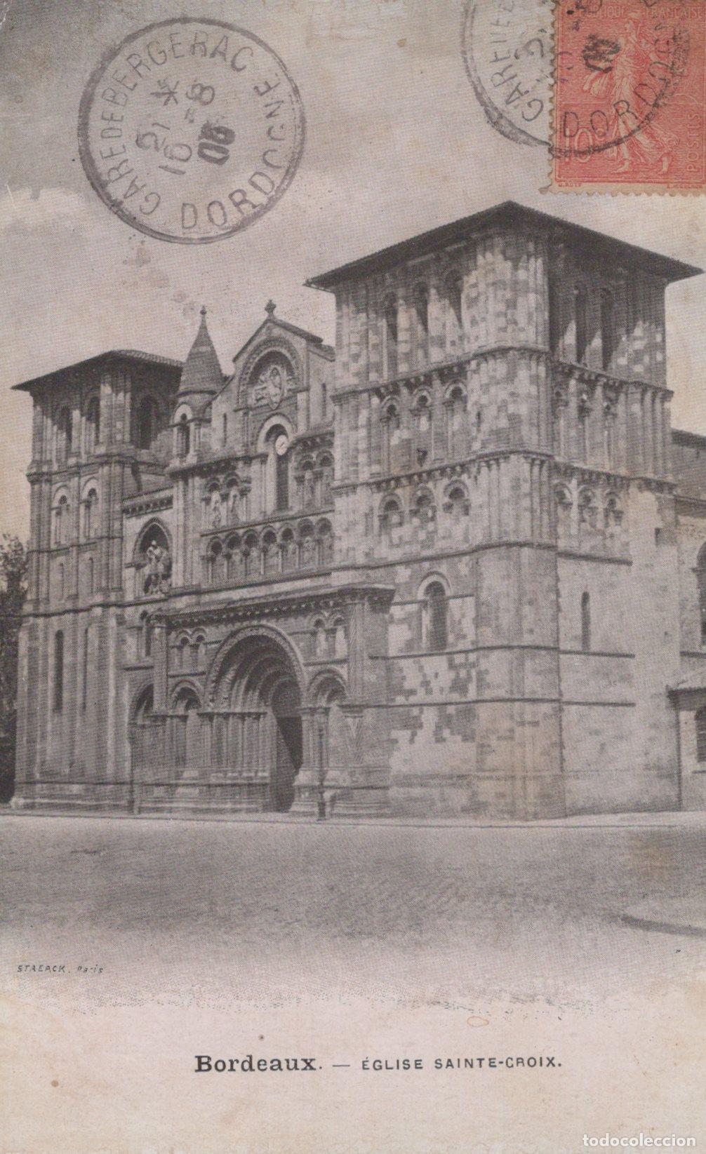 Postales: France Bordeaux &Eacute;glise Sainte Croix Architecture Romane *YAC219