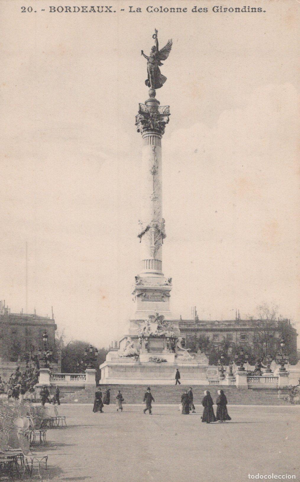 Postales: France Bordeaux Monument Aux Girondins Colonne Unposted *YAC224