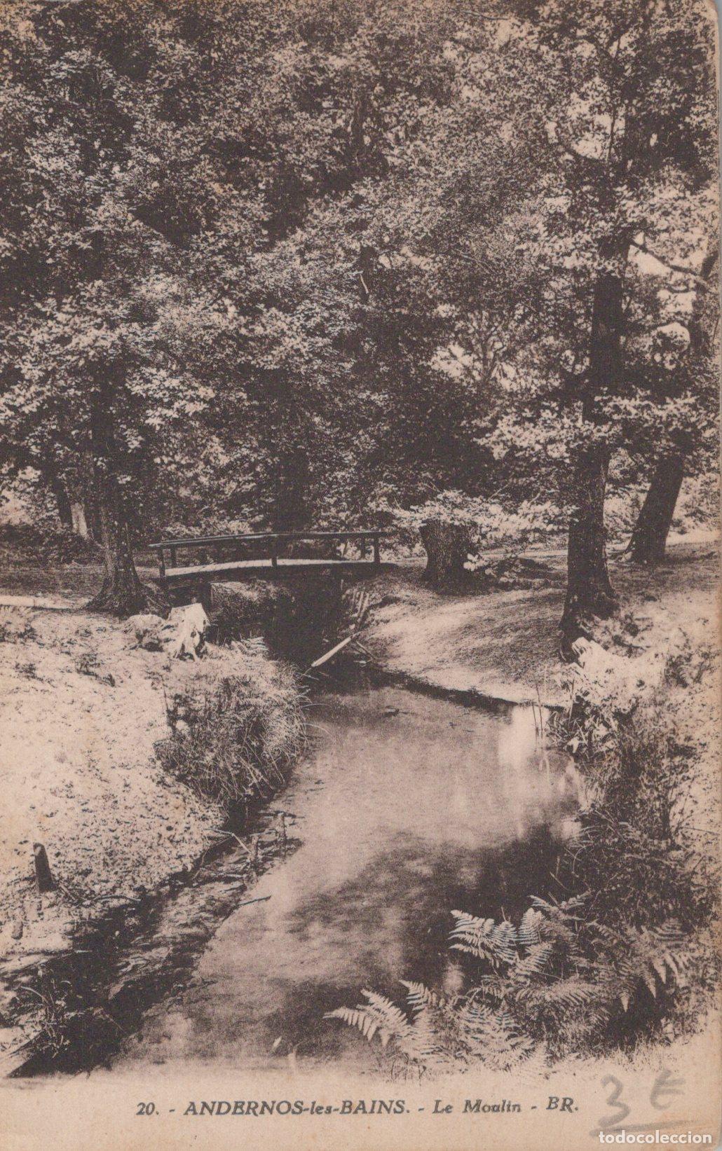 Postales: France Andernos les Bains Ruisseau et Pont Dans la For&ecirc;t *YAC228