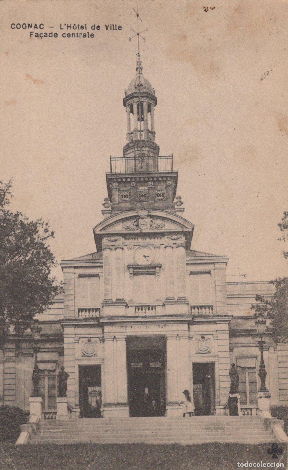 Postales: France Cognac H&ocirc;tel de Ville Fa&ccedil;ade Architecture Post&eacute;e *YAC033