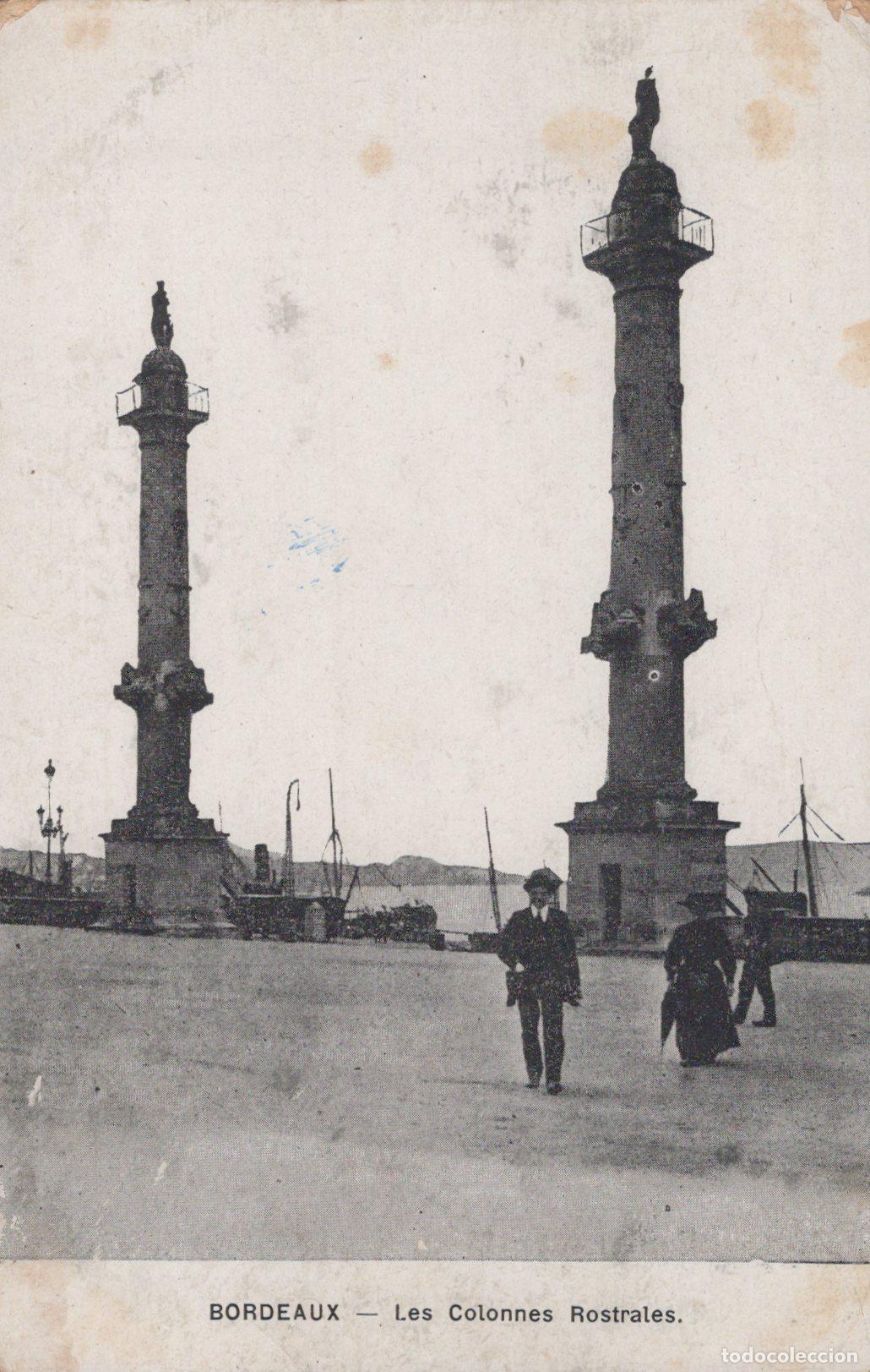 Postkarten: France Bordeaux Les Colonnes Rostrales Architecture Portuaire *YAC276