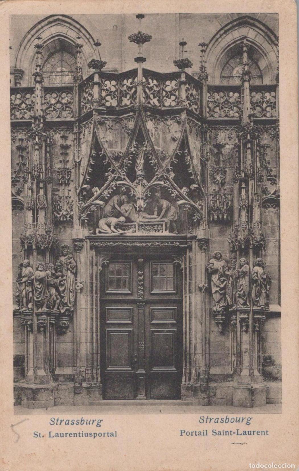 Postales: Deutschland Strasbourg Strassburg St Laurentiusportal Gotische *YAC207